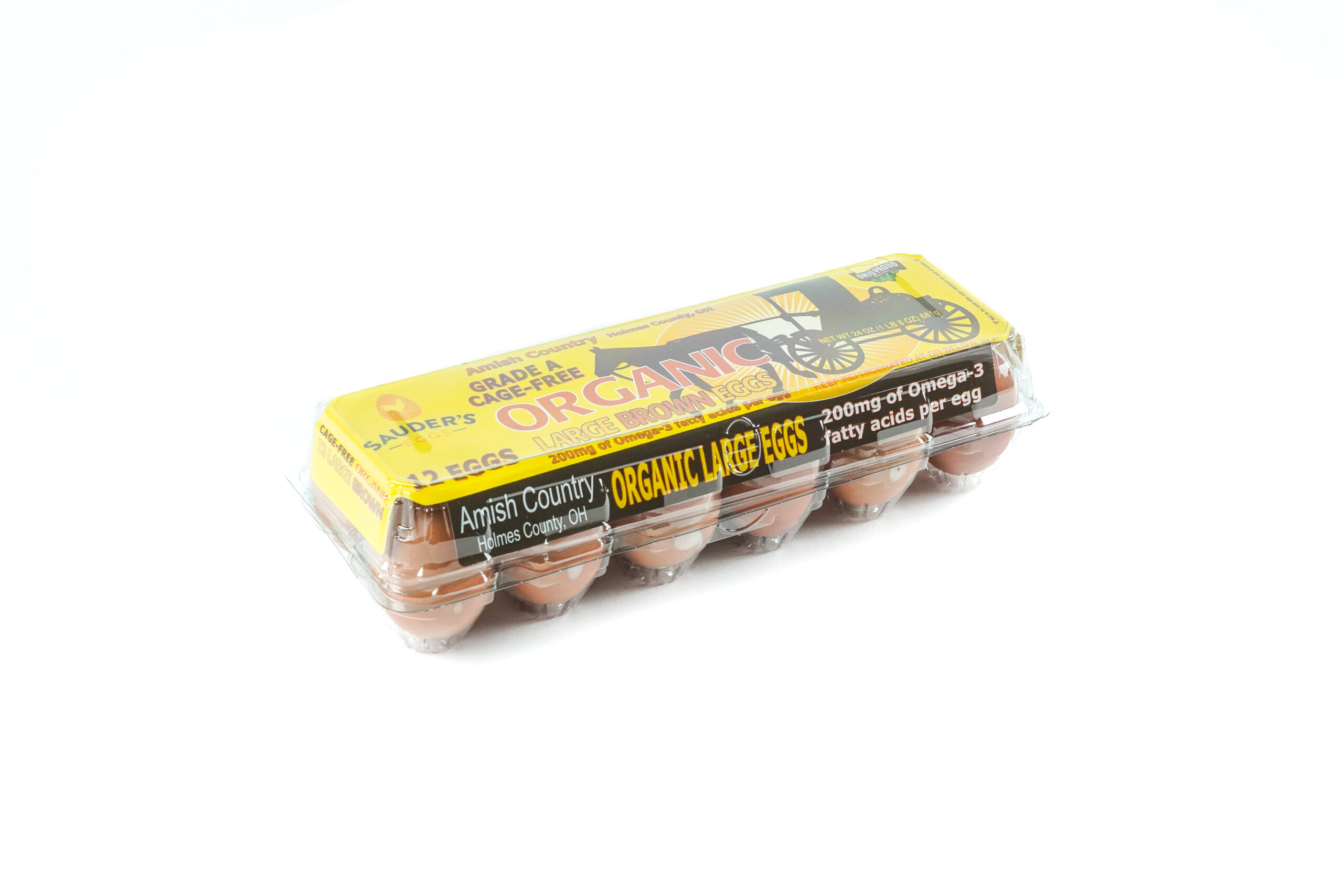 Organic Eggs Amish Country and Cage Free Sauder's Egg