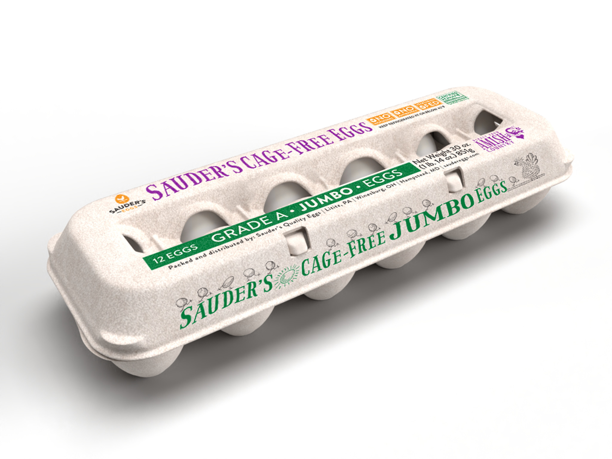 Cage Free White Eggs HormoneFree & Humane Sauder's Eggs
