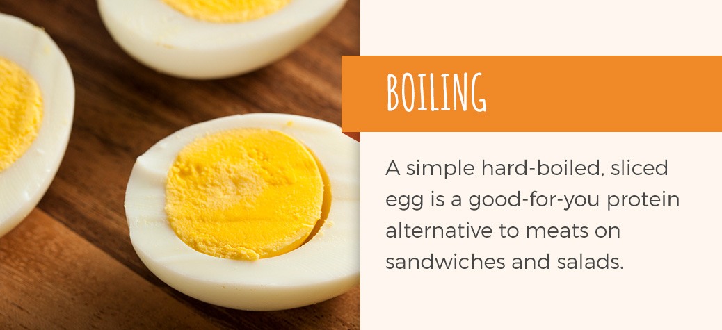 boiled eggs are a healthy low-fat snack