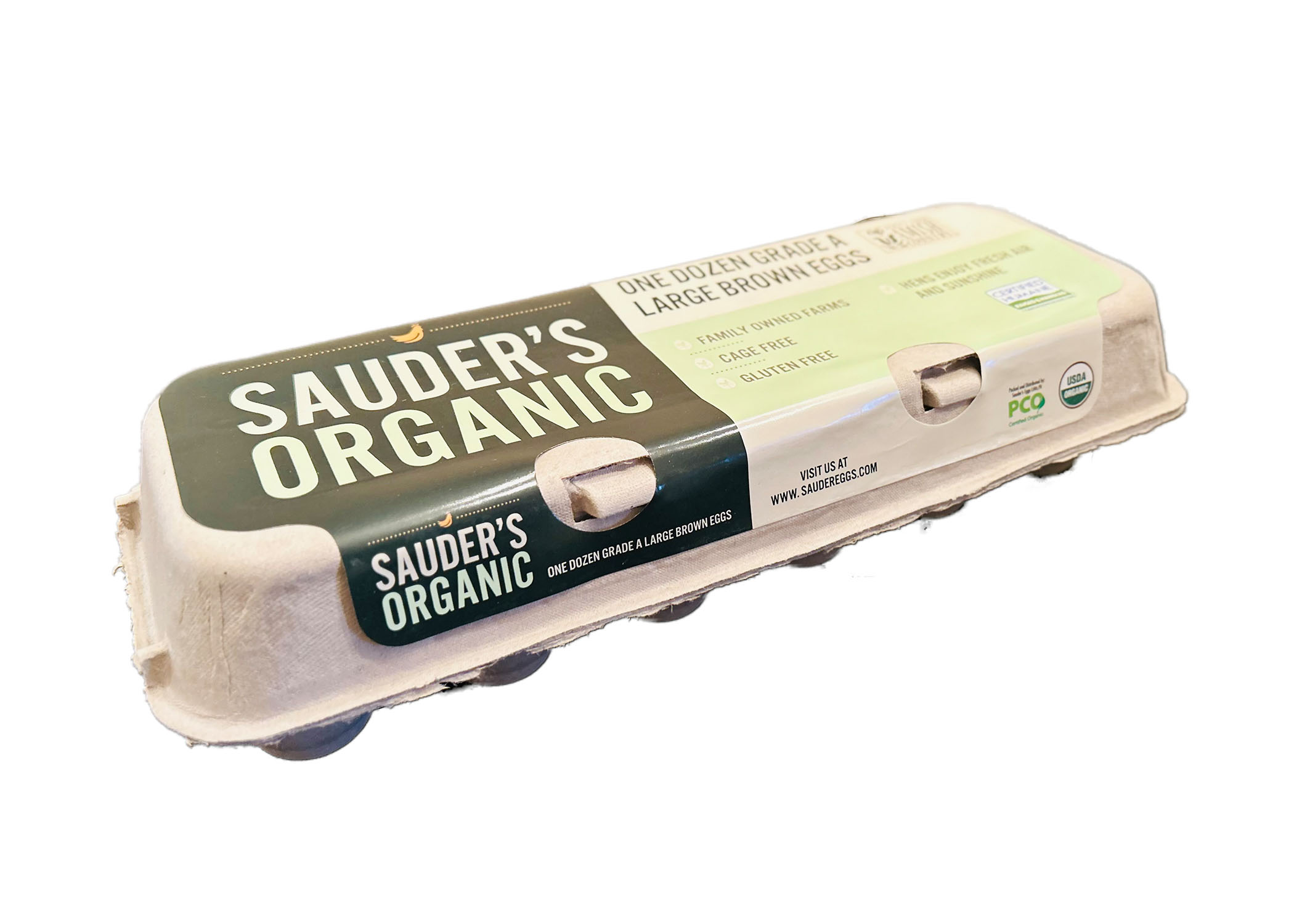 Sauder organic dozen large brown eggs